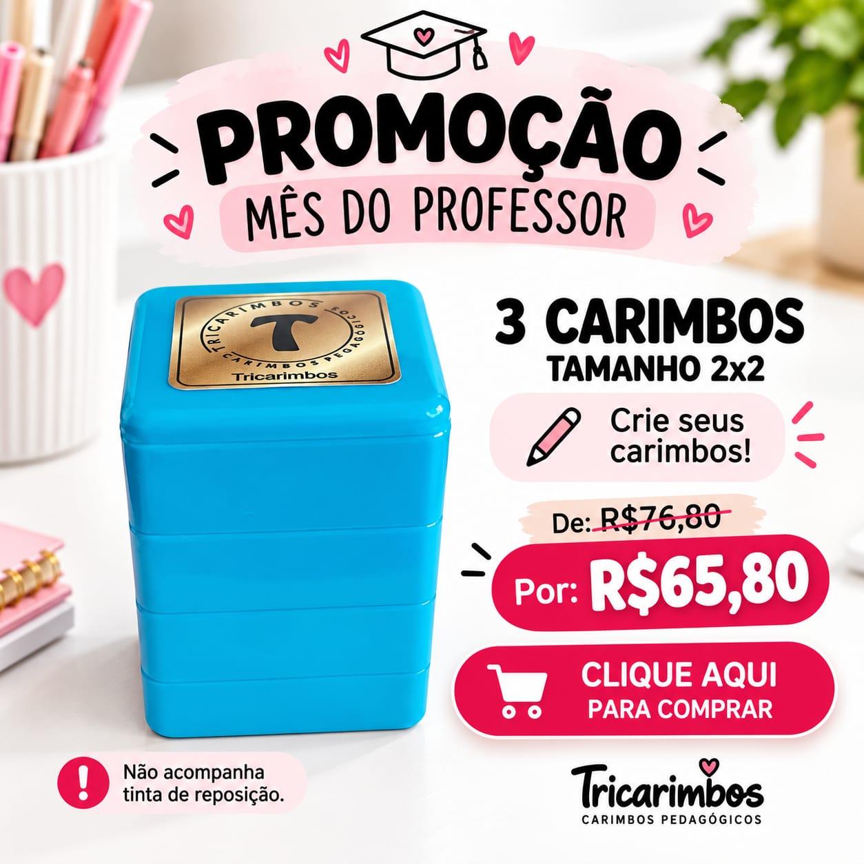 Promo 2X2 Crie seus carimbos